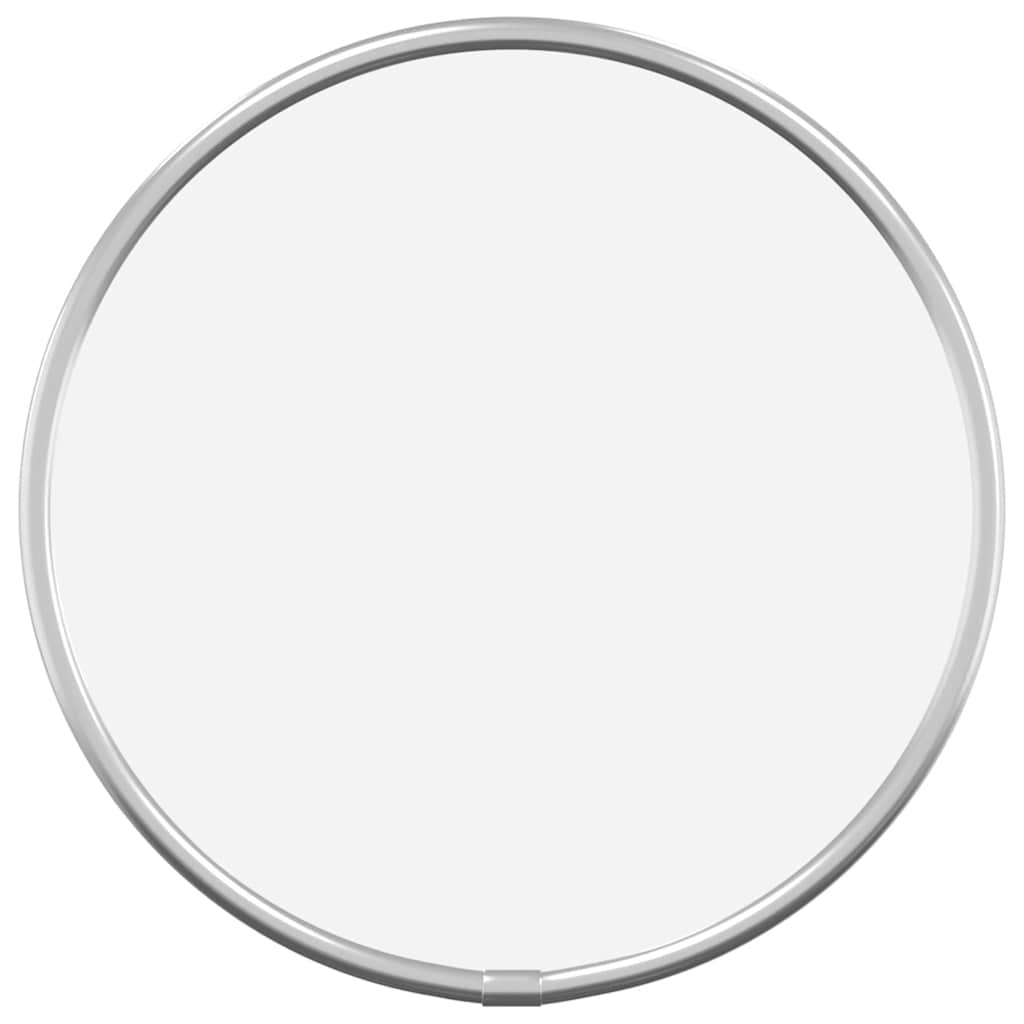 Silver Wall Mirror Ø 20 cm Round