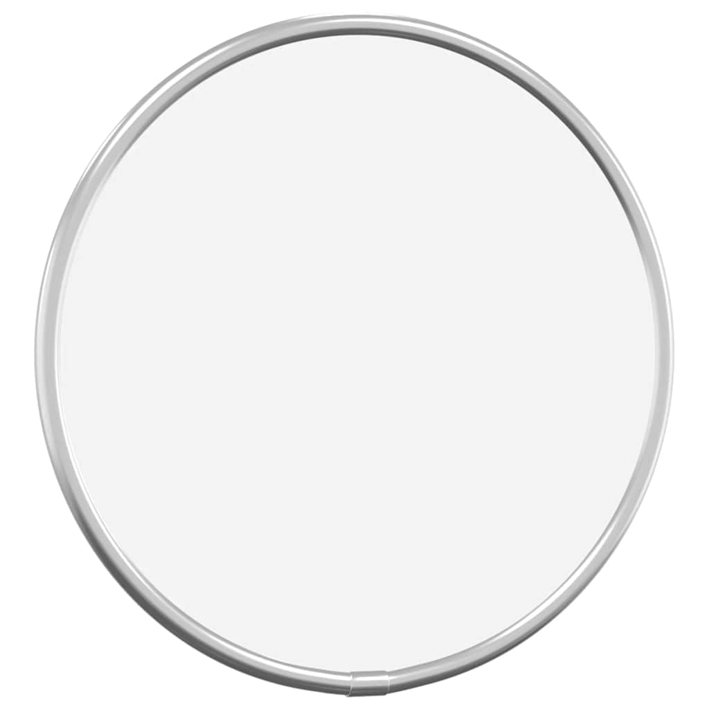 Silver Wall Mirror Ø 20 cm Round