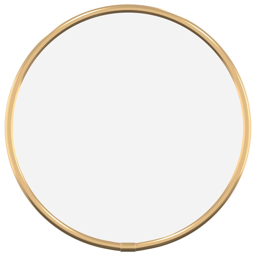 Miroir mural doré Ø 20 cm Rond