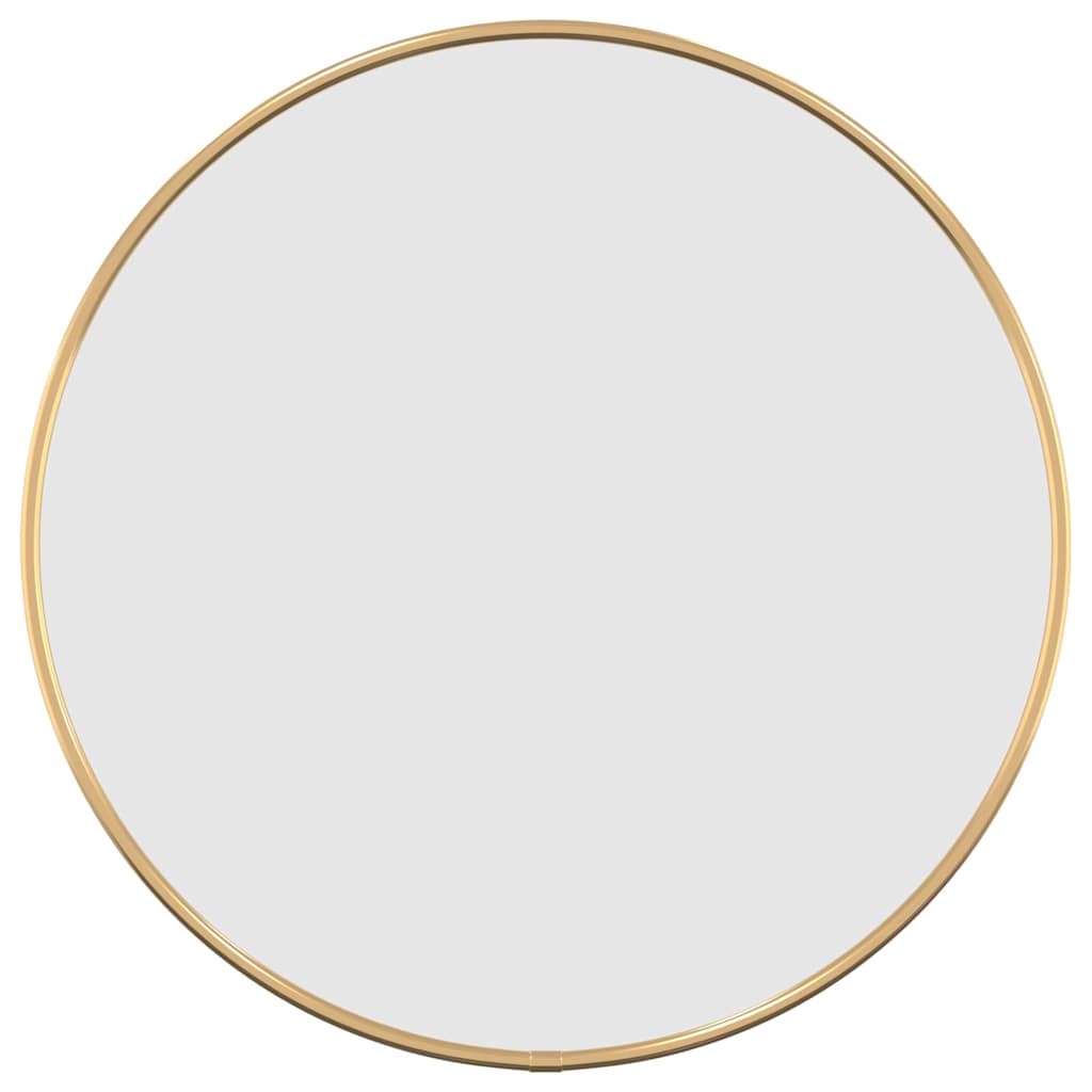 Miroir mural doré Ø 40 cm rond
