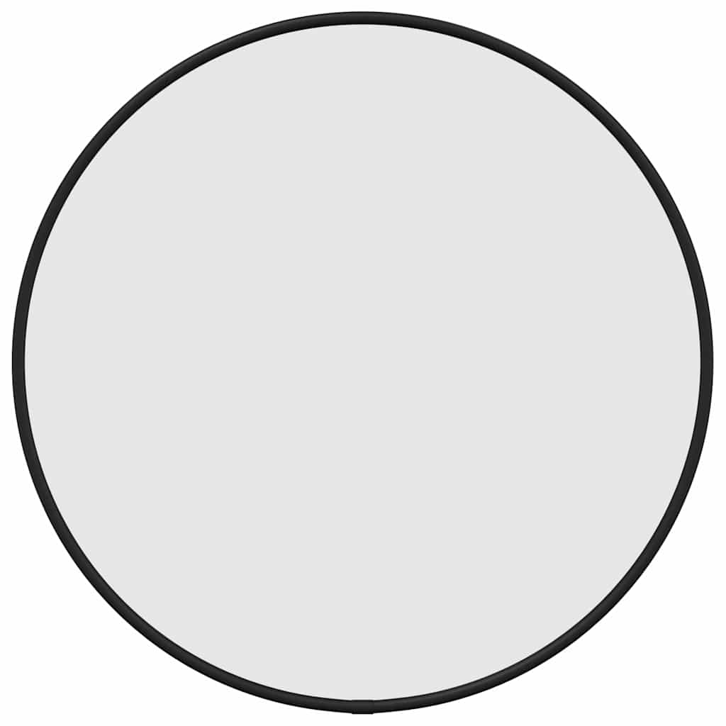 Miroir mural noir Ø 40 cm rond