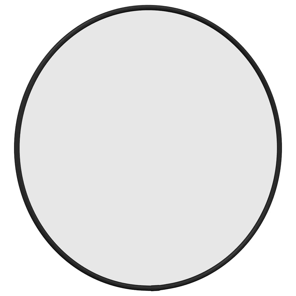 Miroir mural noir Ø 40 cm rond