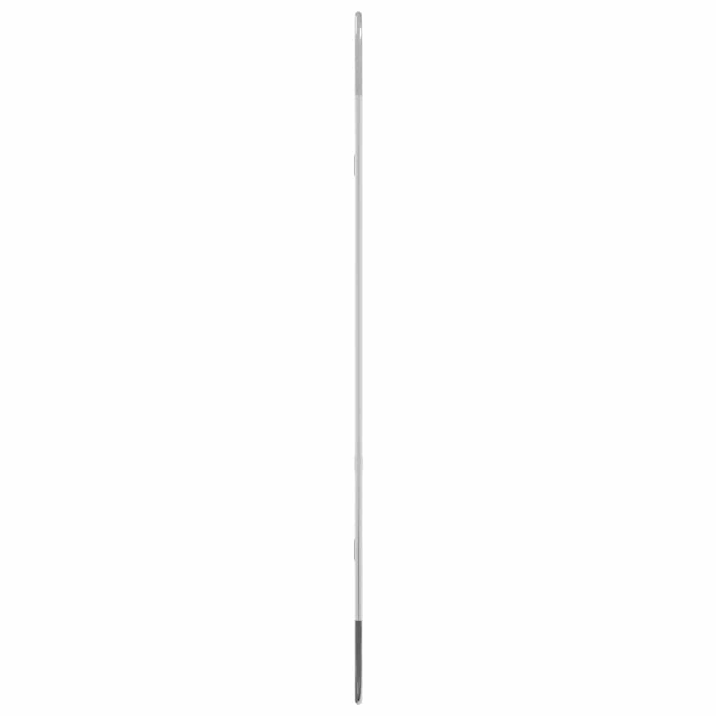 Silver Wall Mirror 80x35 cm Oval