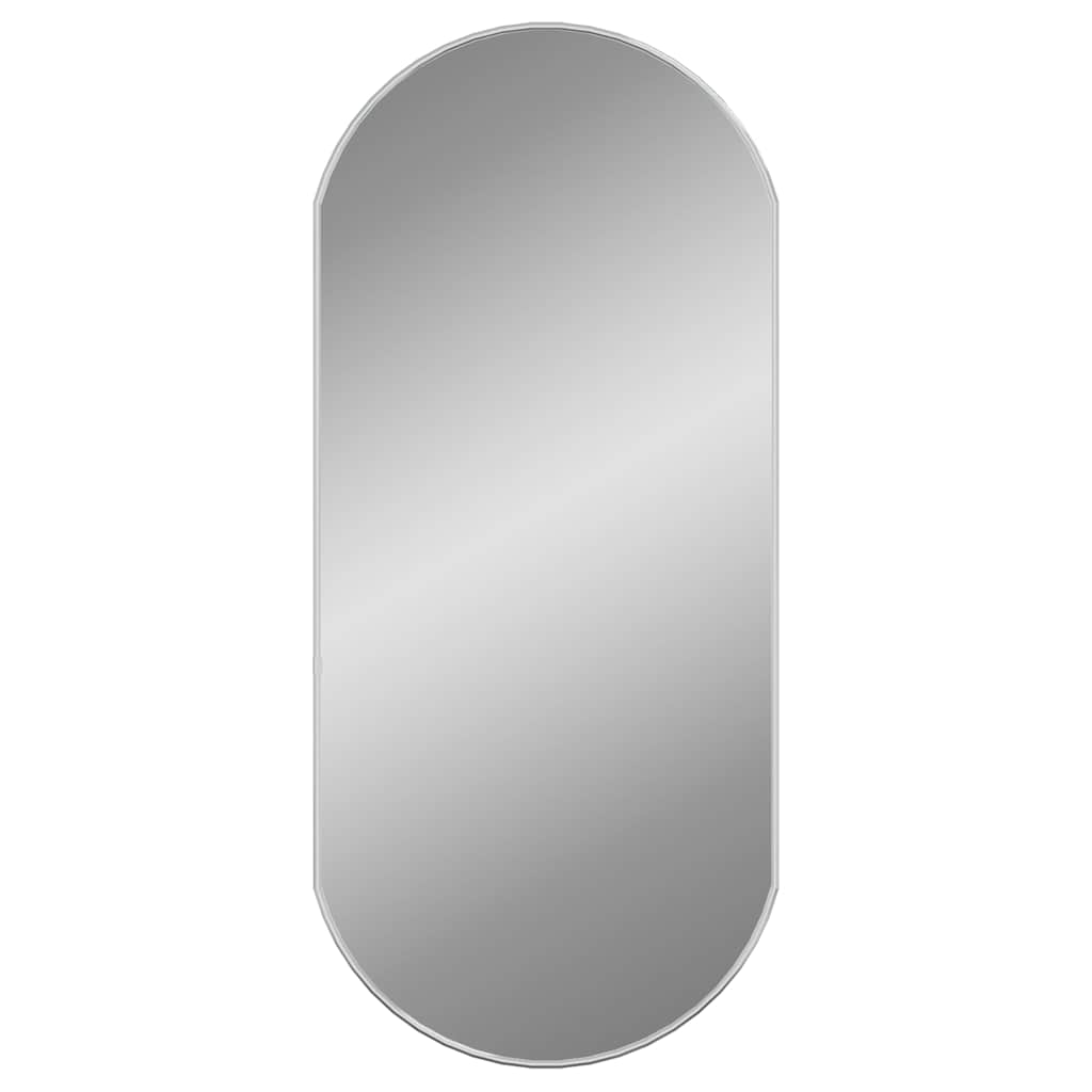 Miroir Mural Argenté 90x40 cm Ovale
