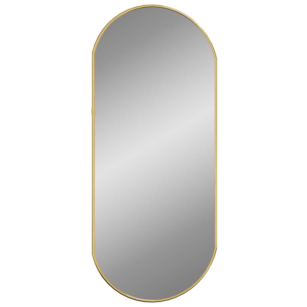 Wall Mirror Golden 70x30 cm Oval