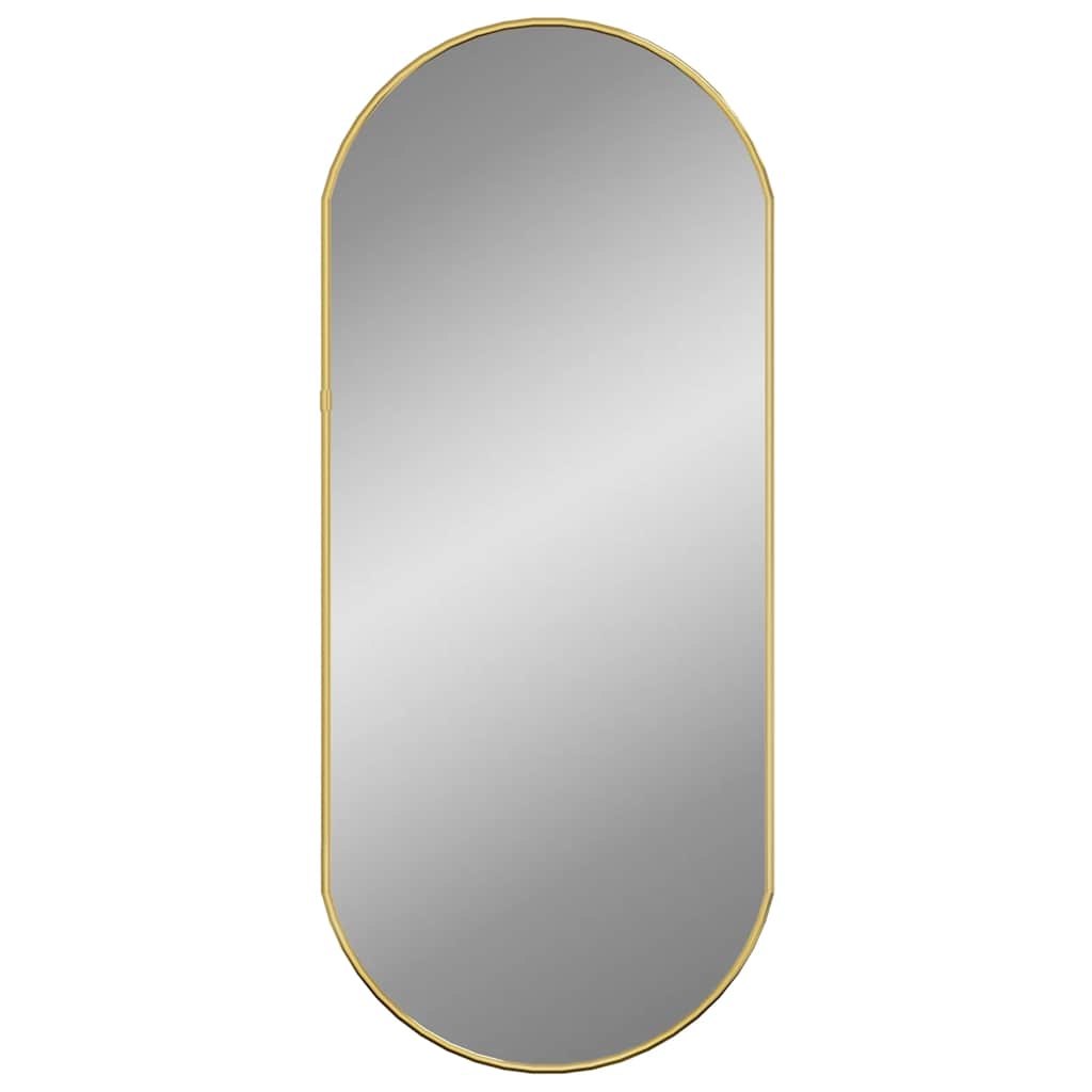 Wall Mirror Golden 70x30 cm Oval