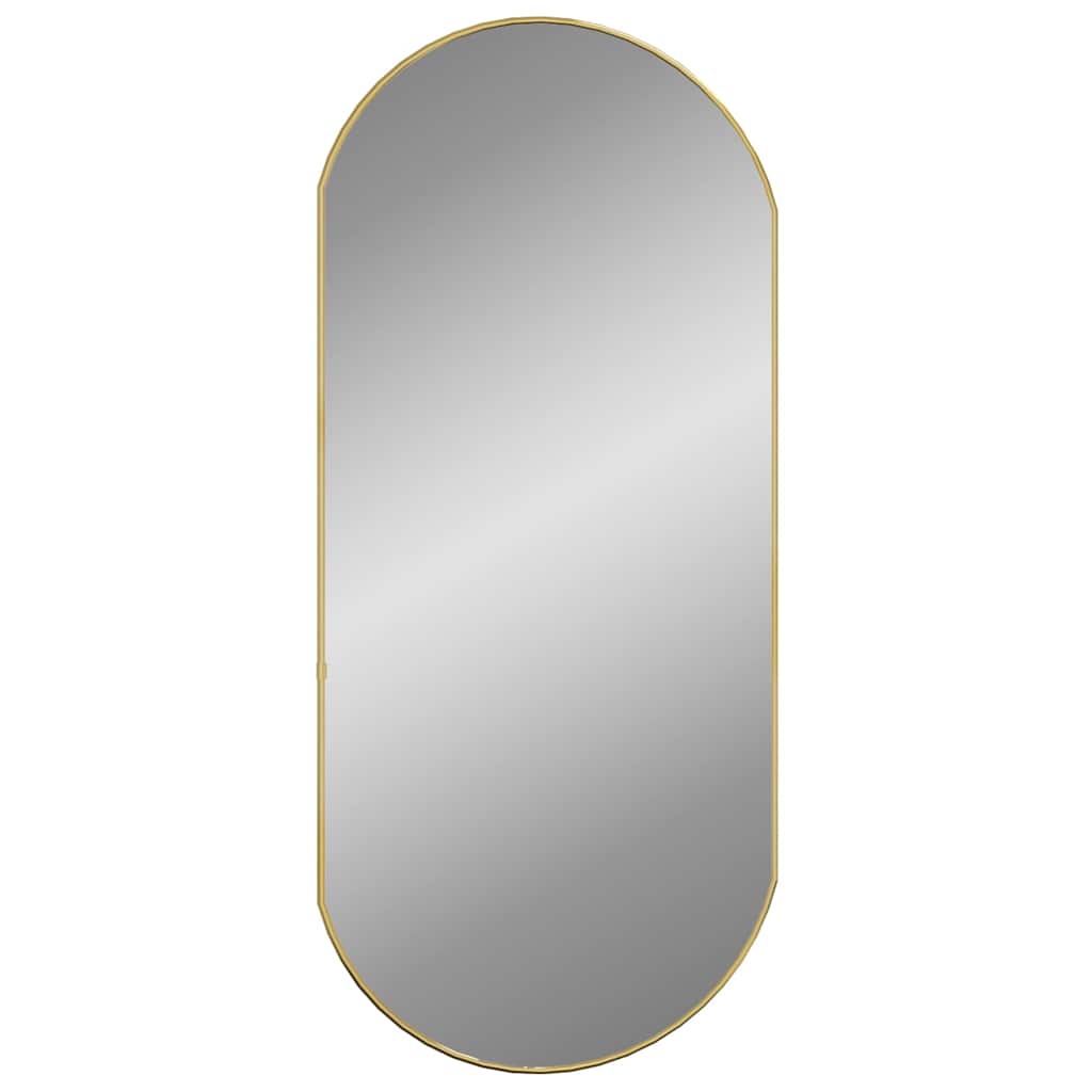 Wall Mirror Golden 90x40 cm Oval