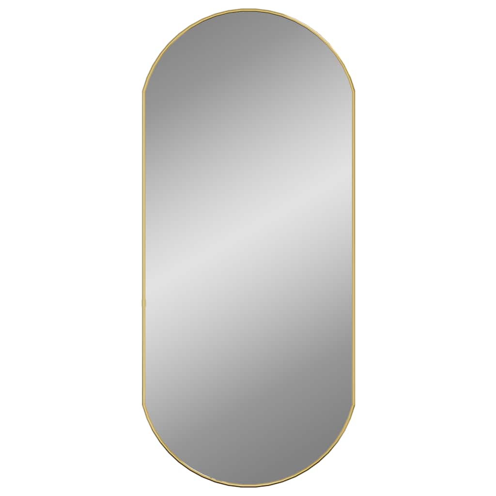 Wall Mirror Golden 90x40 cm Oval