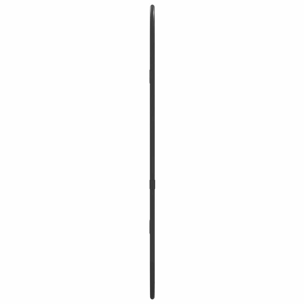 Black Wall Mirror 50x20 cm Oval