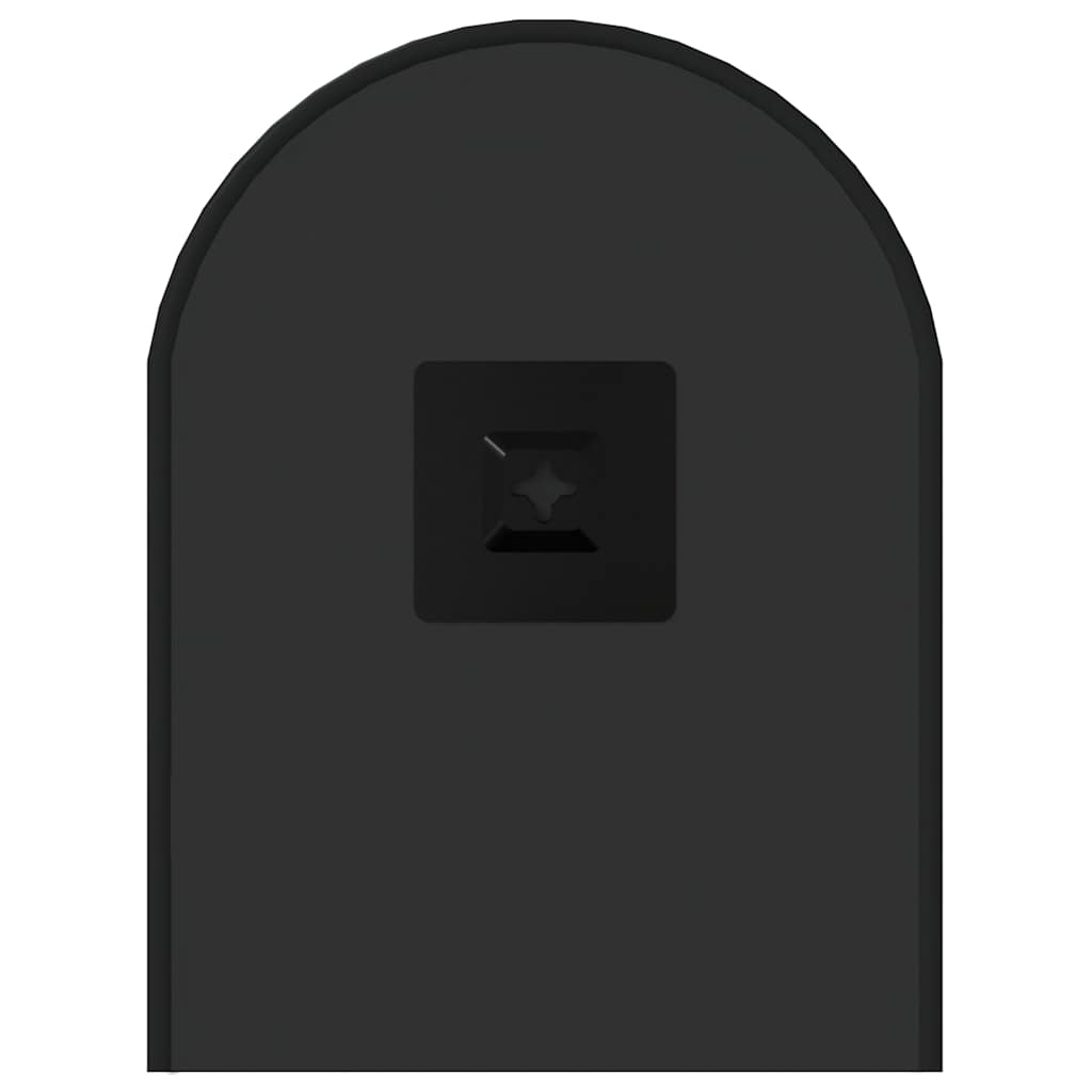 Black Wall Mirror 50x20 cm Oval