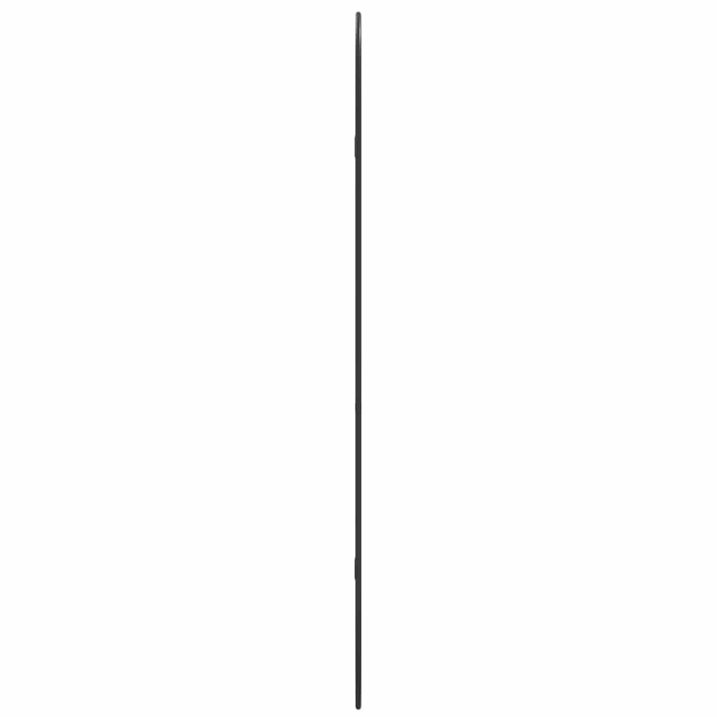 Black Wall Mirror 100x45 cm Oval