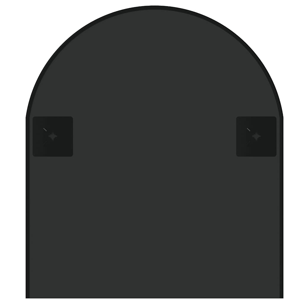 Black Wall Mirror 100x45 cm Oval