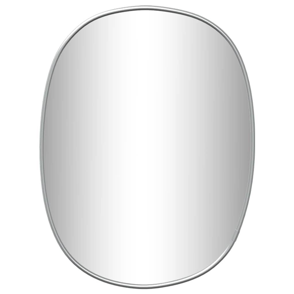 Miroir mural argenté 30x25 cm