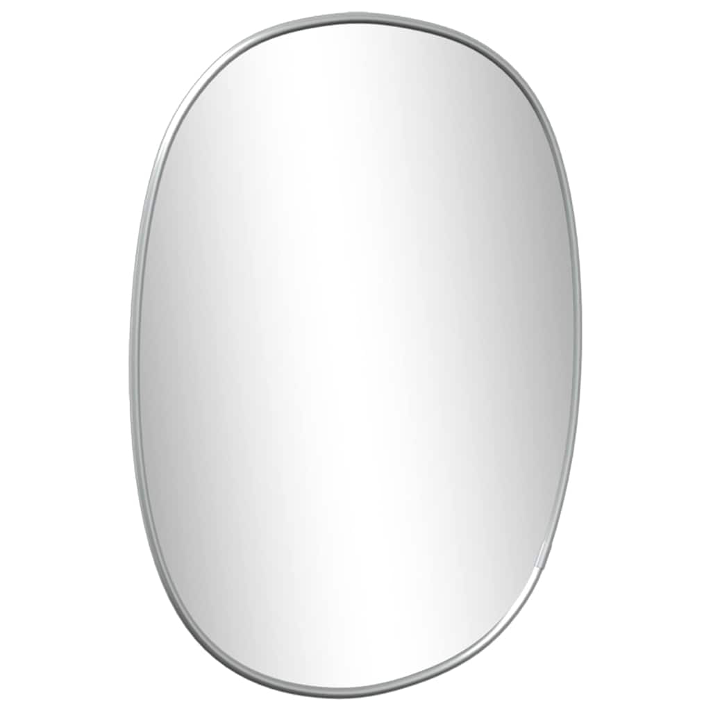 Miroir mural argenté 30x25 cm