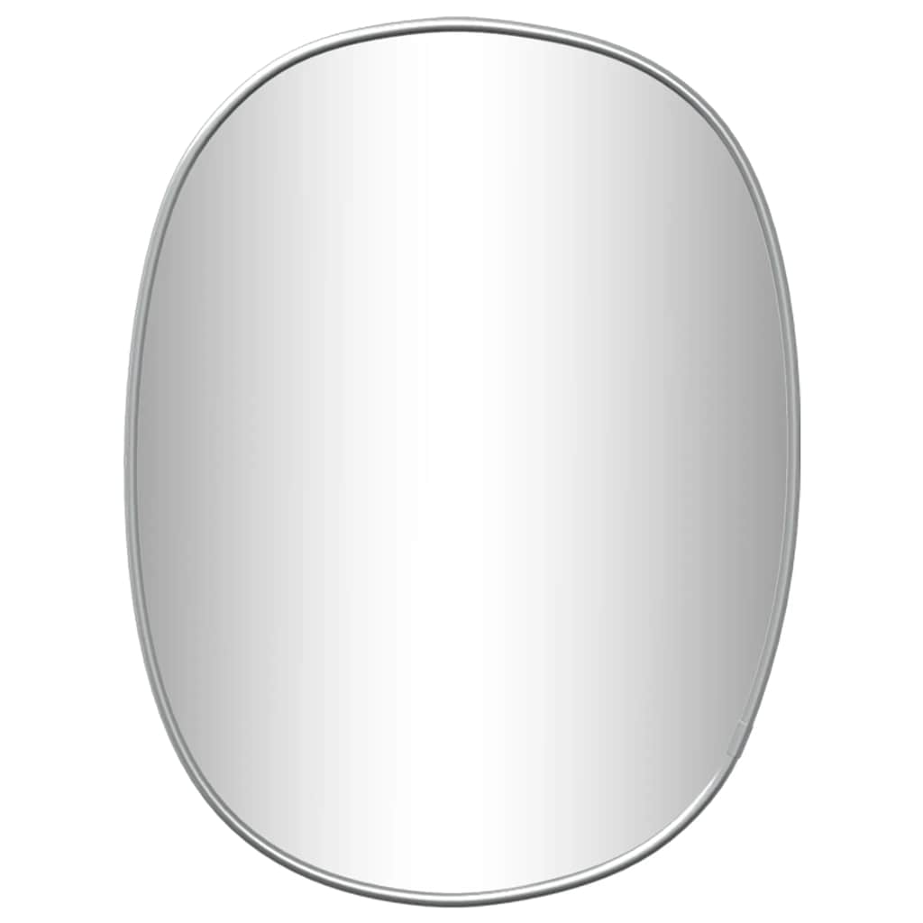 Miroir mural argenté 40x30 cm