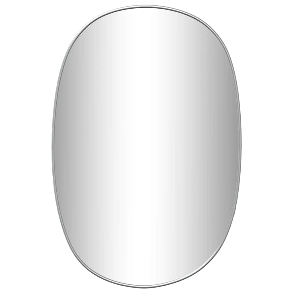 Miroir mural argenté 60x40 cm