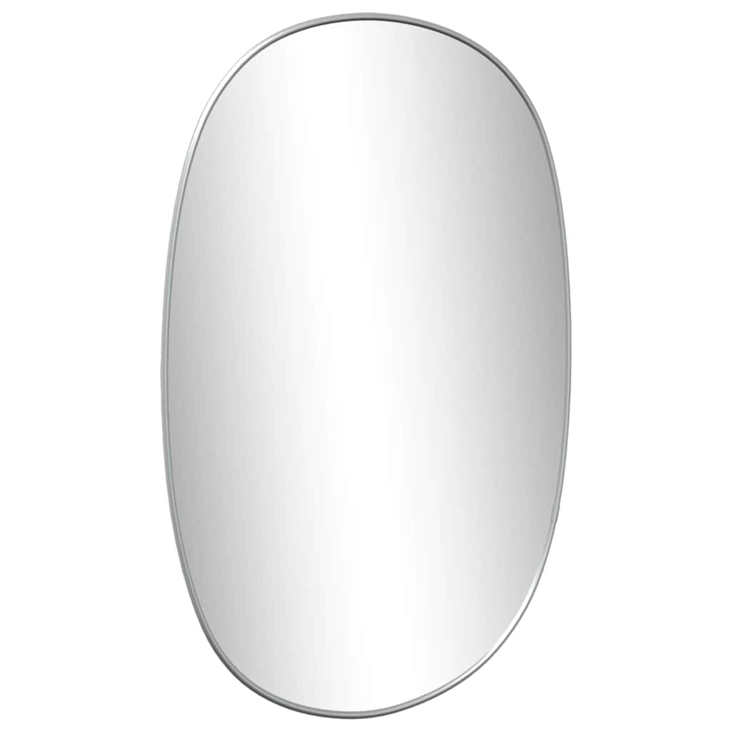 Miroir mural argenté 60x40 cm
