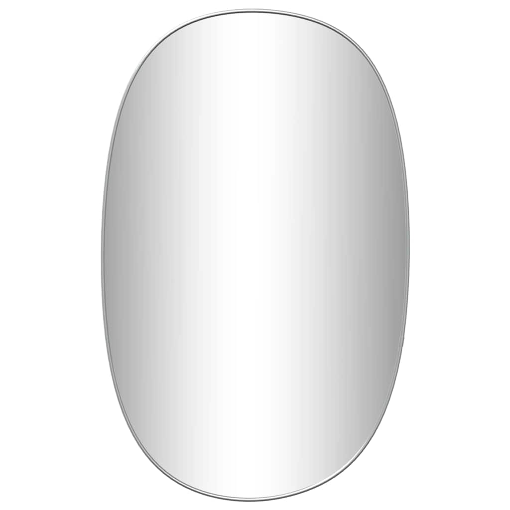 Silver Wall Mirror 70x45 cm