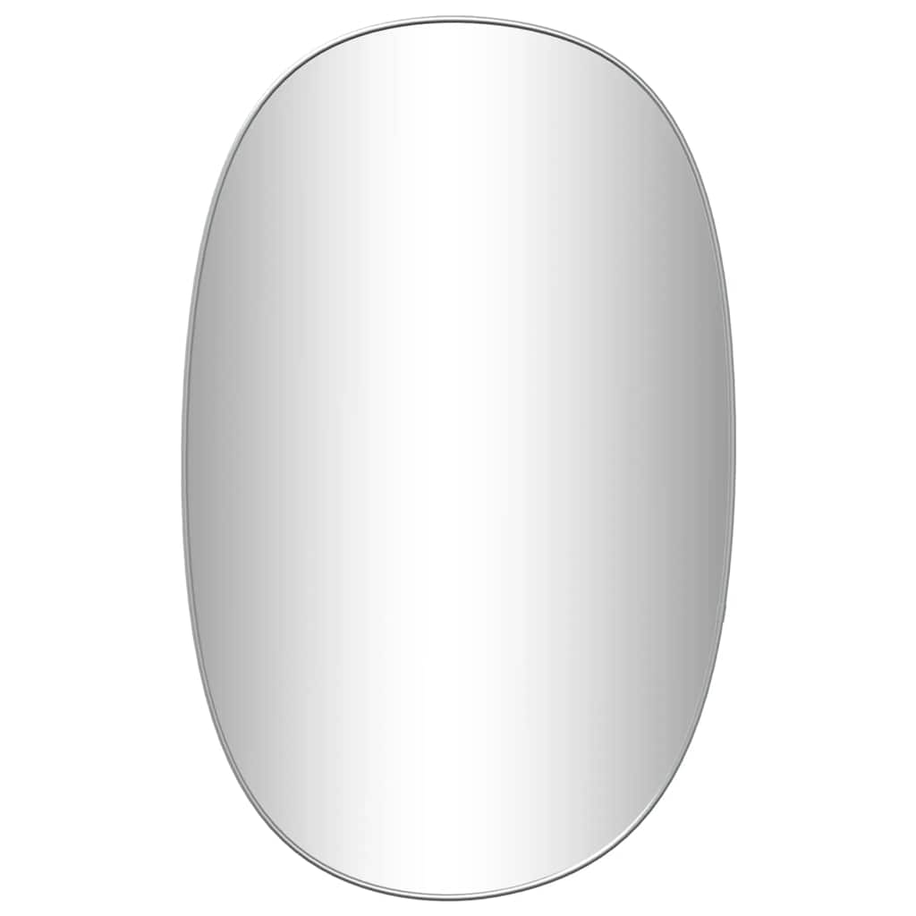 Wall Mirror Silver 80x50 cm
