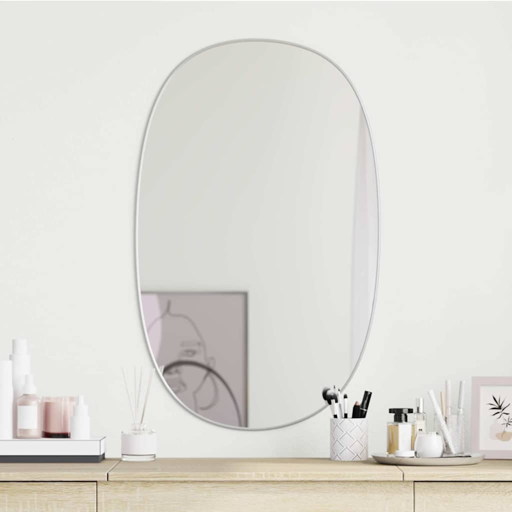 Wall Mirror Silver 80x50 cm