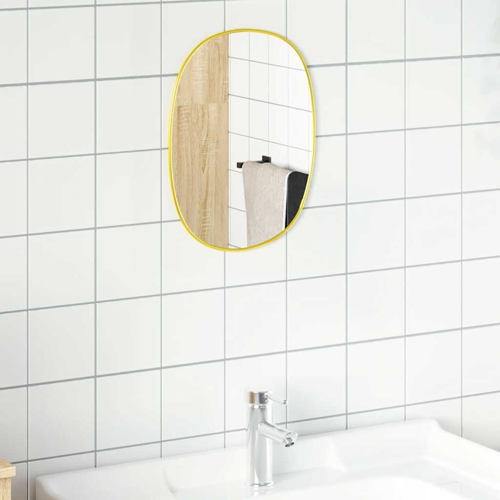 Wall Mirror Golden 40x30 cm