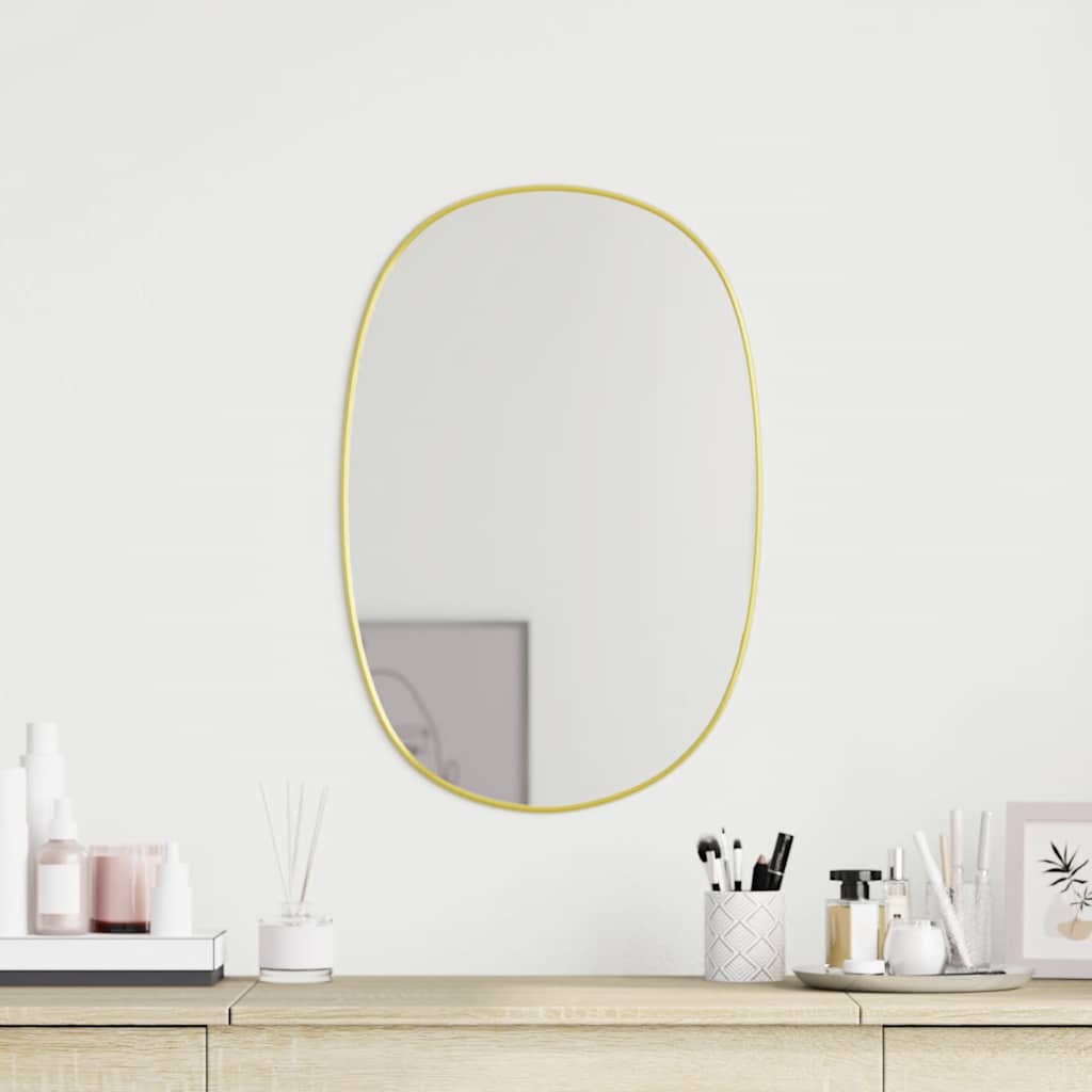 Wall Mirror Golden 50x35 cm