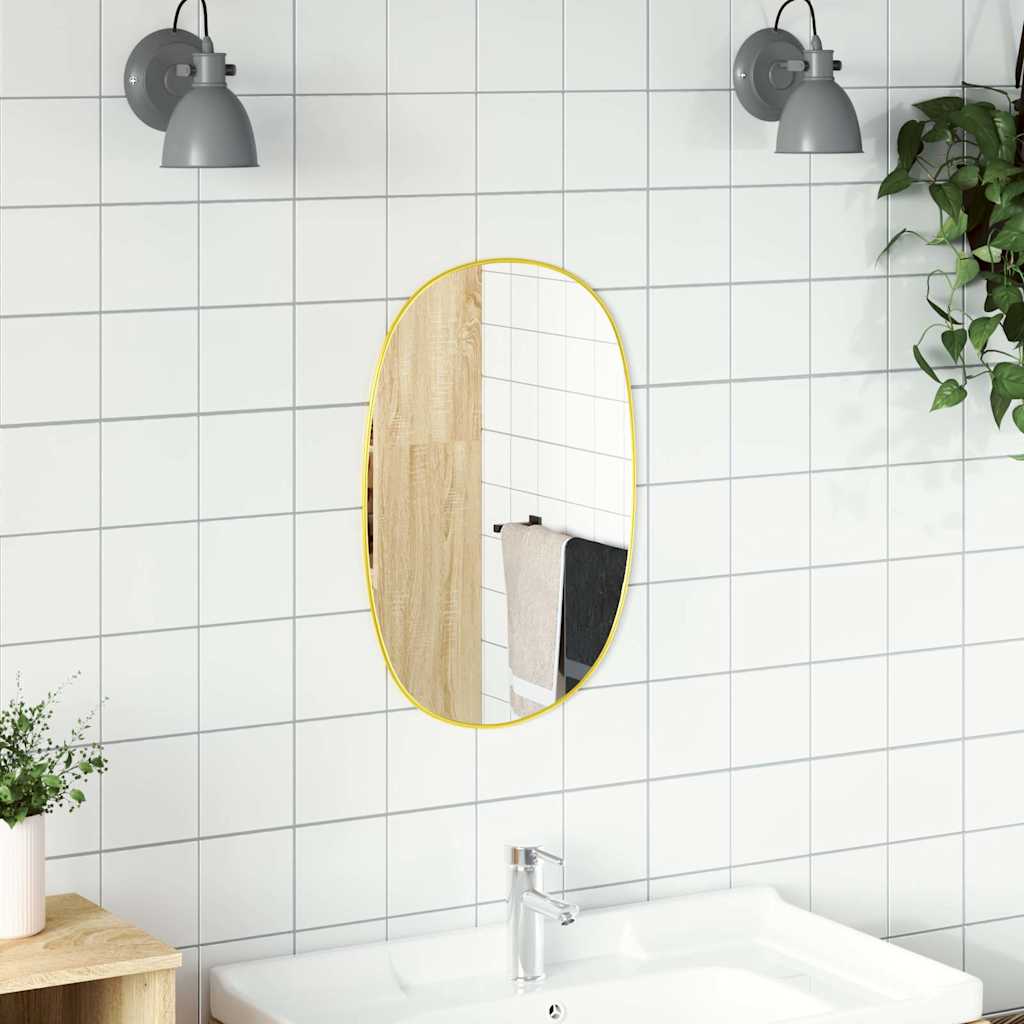 Wall Mirror Golden 60x40 cm