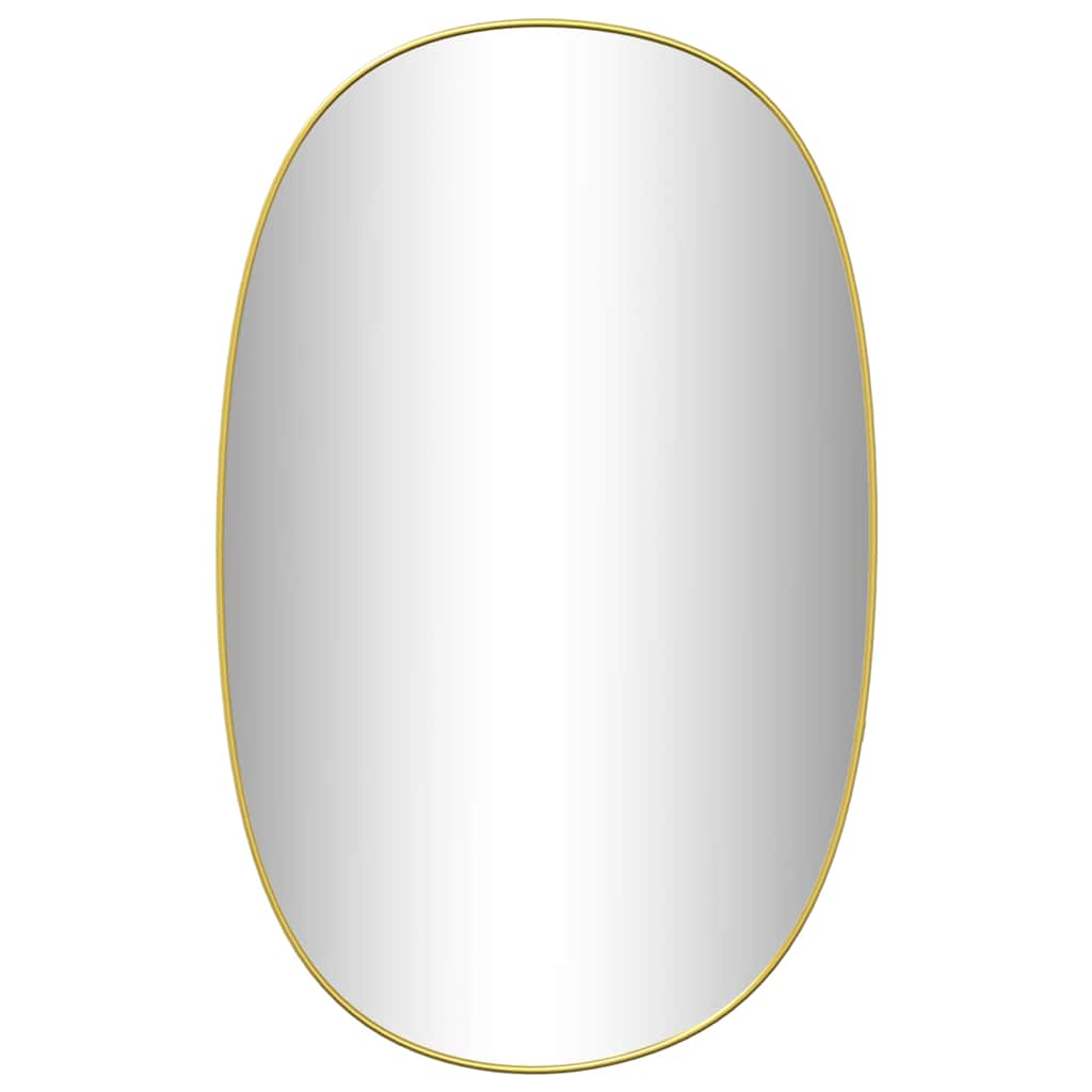 Miroir mural doré 80x50 cm