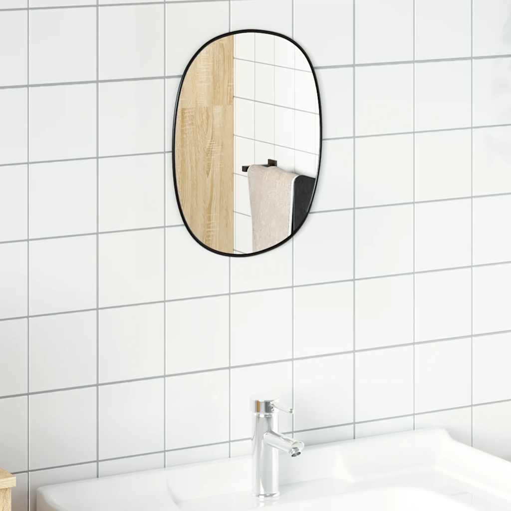 Black Wall Mirror 40x30 cm