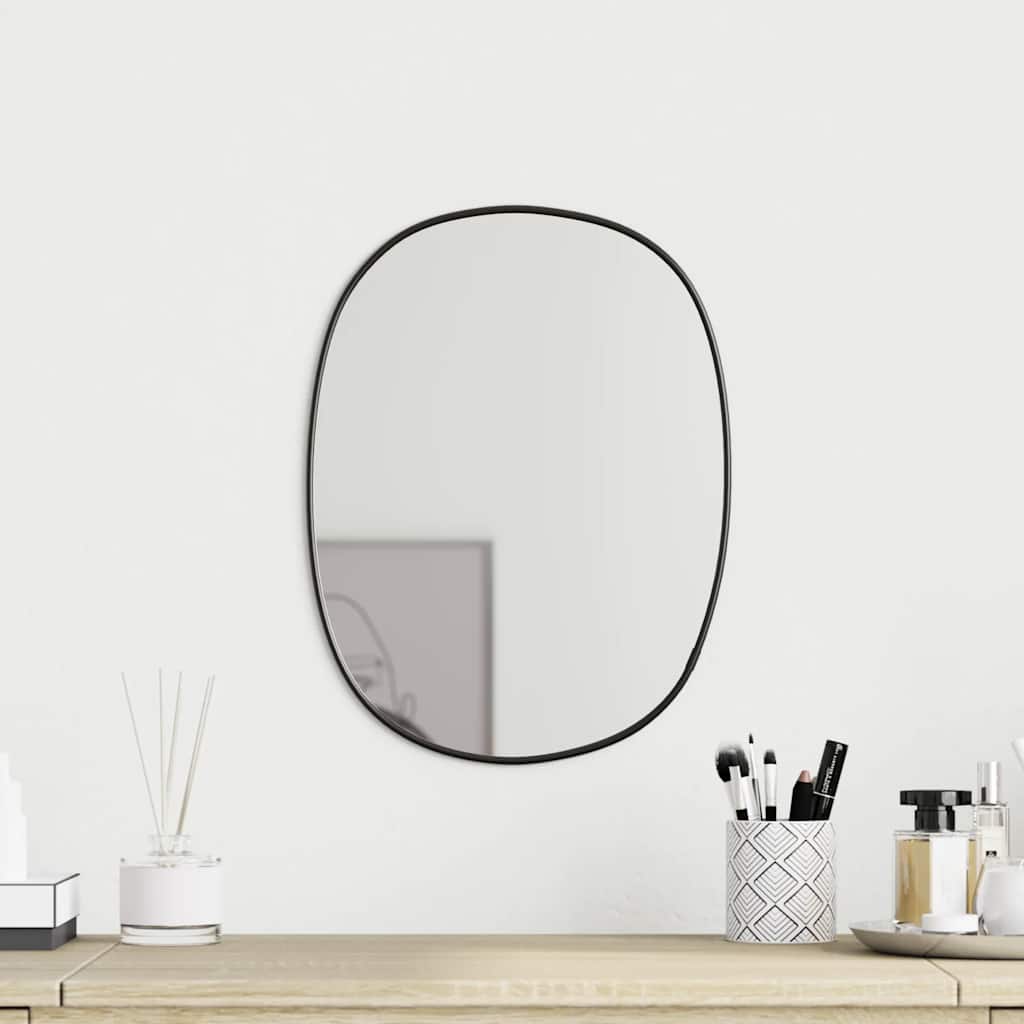 Black Wall Mirror 40x30 cm