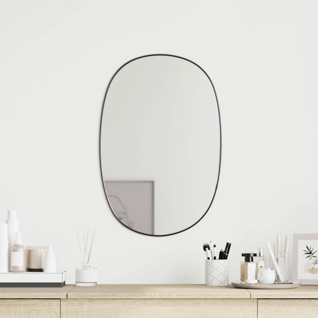 Black Wall Mirror 50x35 cm
