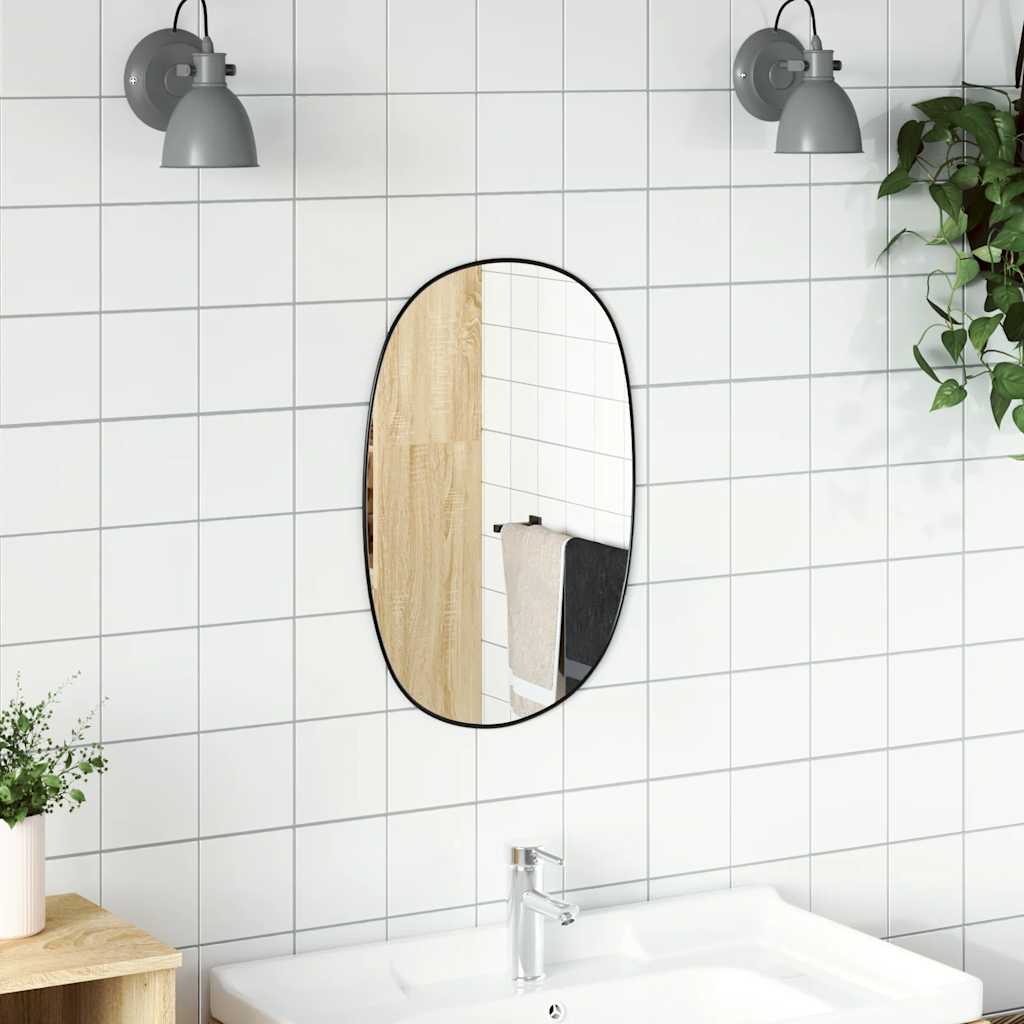 Black Wall Mirror 60x40 cm