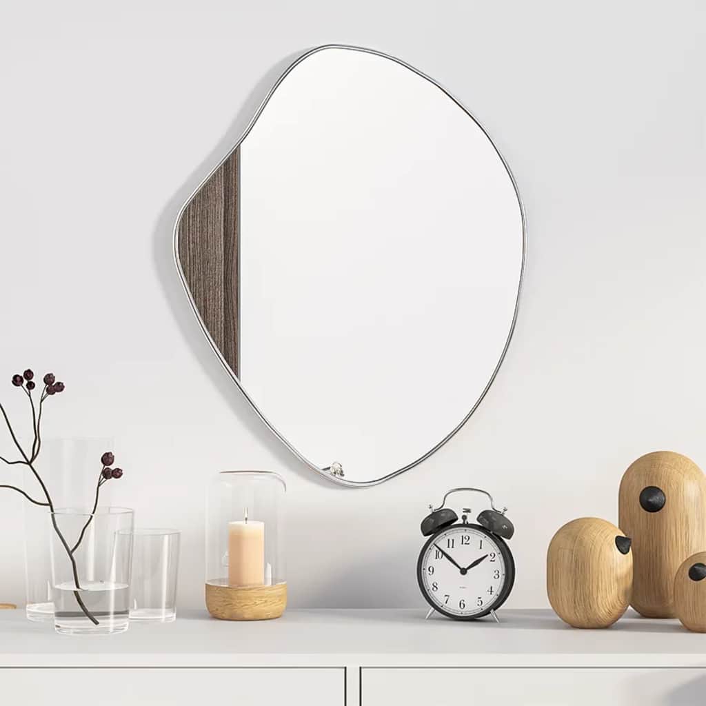 Wall mirror silver 50x40 cm