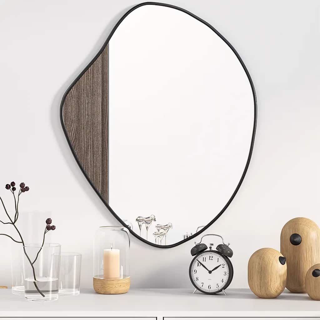 Black Wall Mirror 60x50 cm