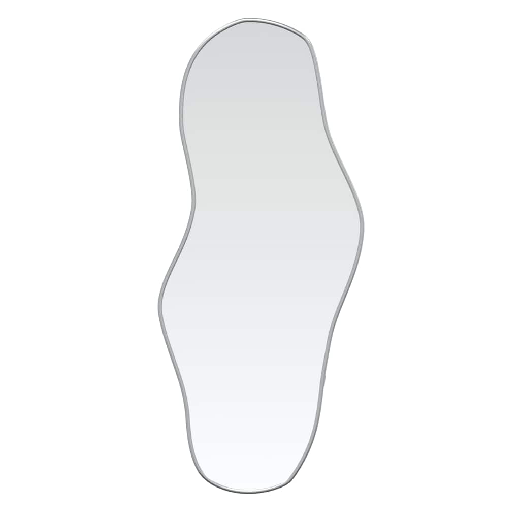 Silver Wall Mirror 100x45 cm