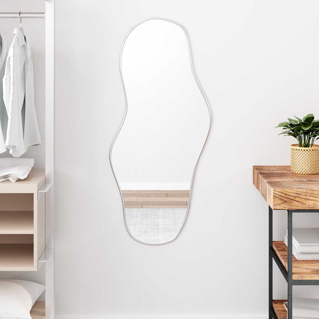 Silver Wall Mirror 100x45 cm