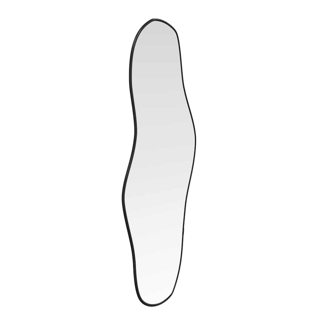 Miroir mural noir 80x35 cm