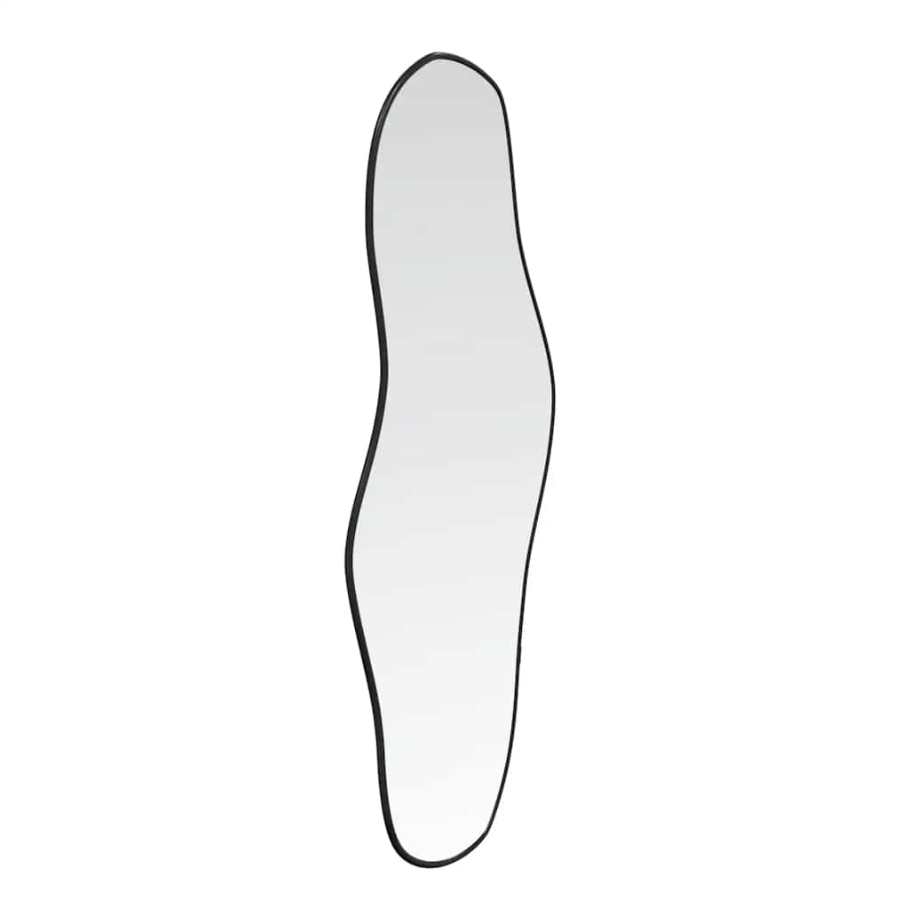 Black Wall Mirror 100x45 cm