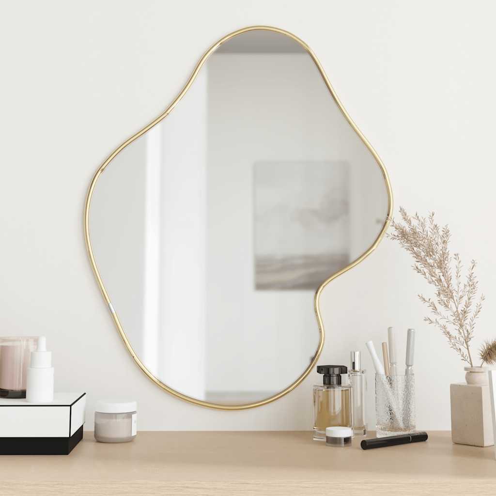 Miroir Mural Doré 60x50 cm