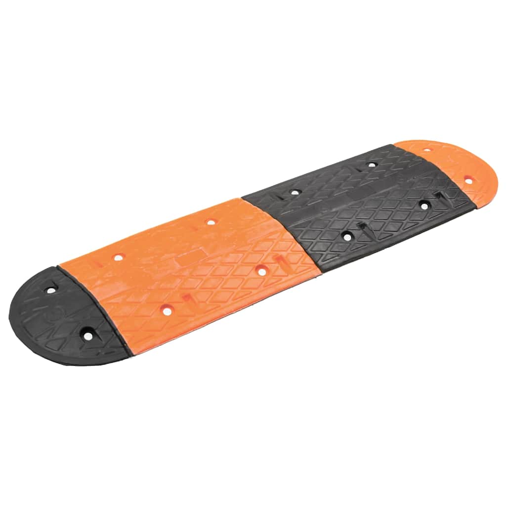 Bodenschwelle Gelb & Schwarz 129x32,5 x4 cm Gummi