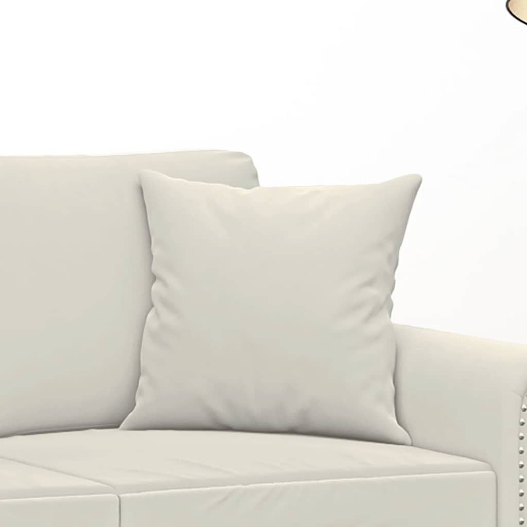 Decorative Cushions 2 pcs. Cream 40x40 cm Velvet