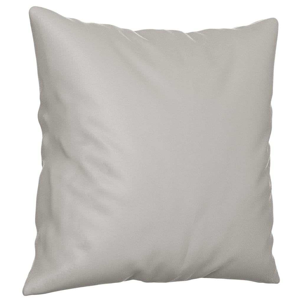 Coussins décoratifs 2 pcs Gris clair 40x40 cm Tissu microfibre
