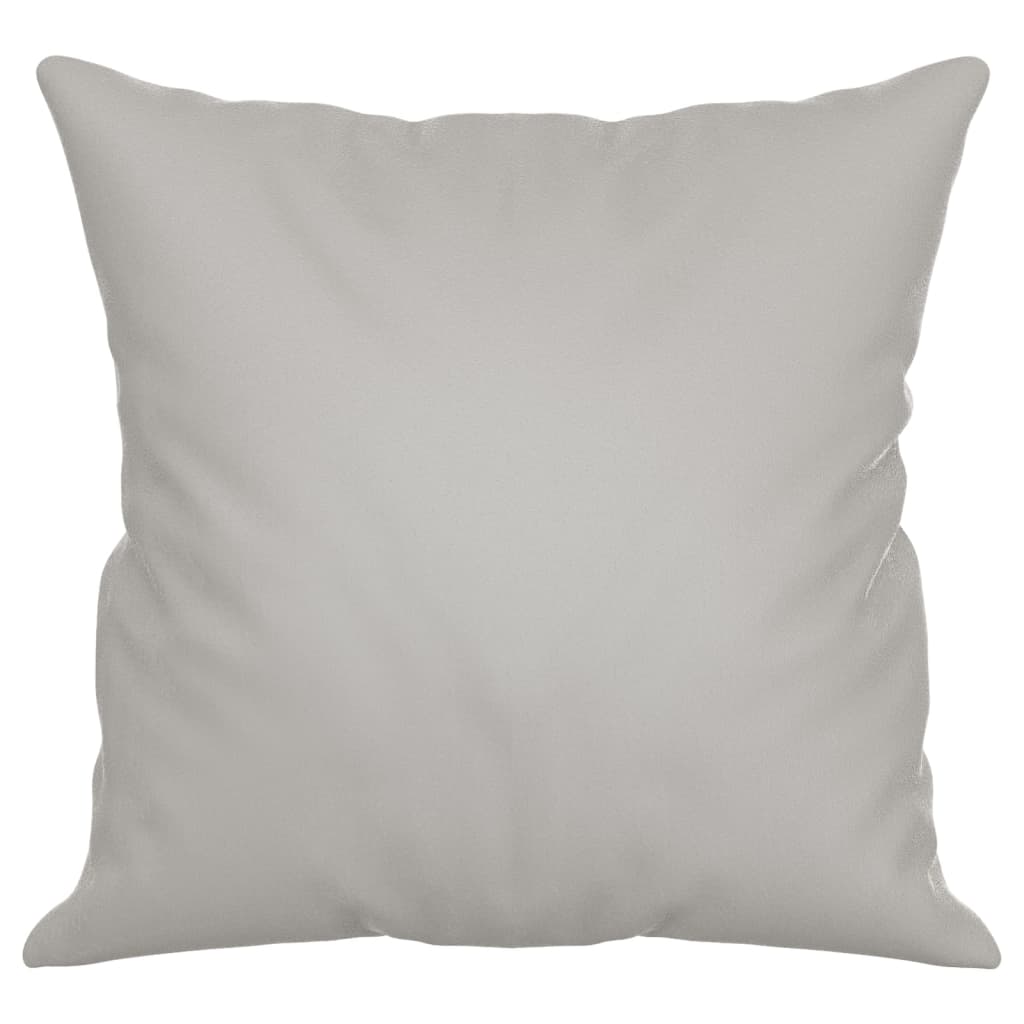 Coussins décoratifs 2 pcs Gris clair 40x40 cm Tissu microfibre