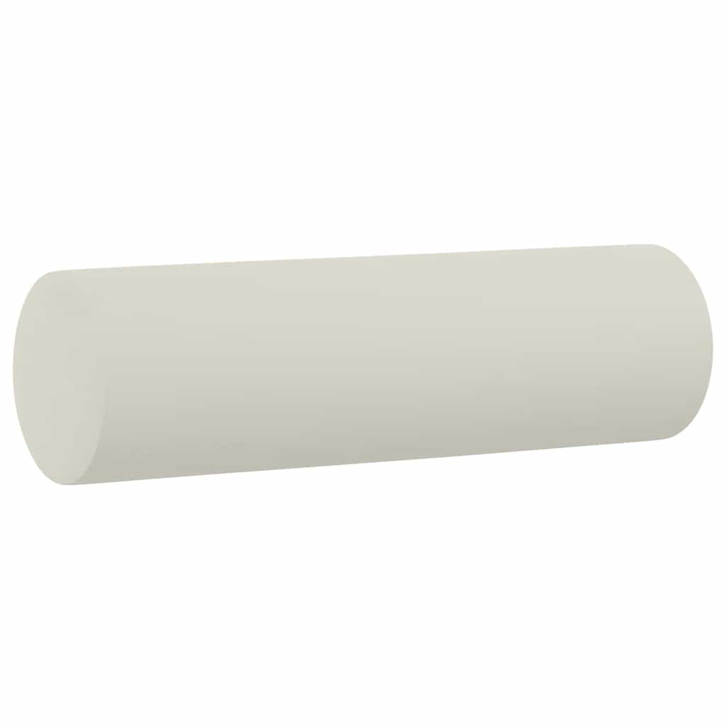 Zierkissen 2 Stk. Creme Ø15x50 cm Samt