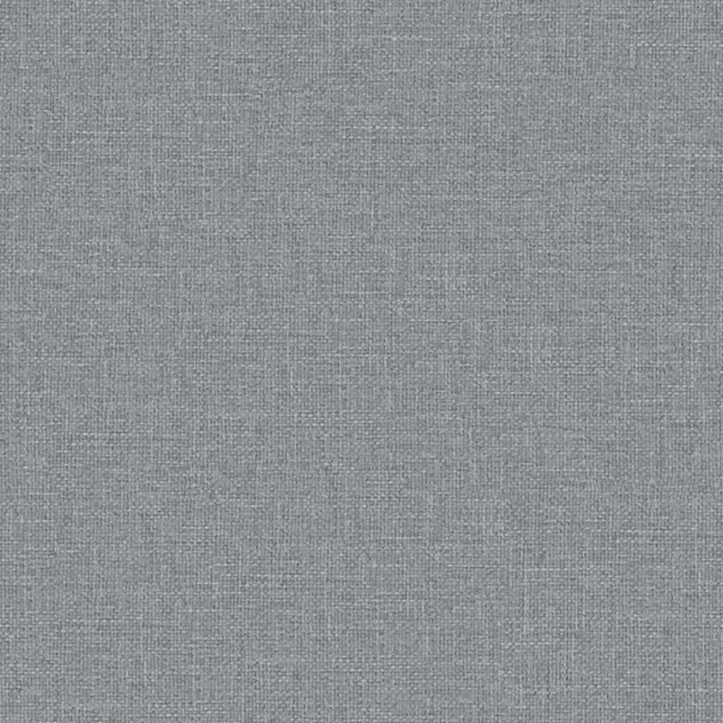 Office Chair with Reclining Function Light Gray Fabric