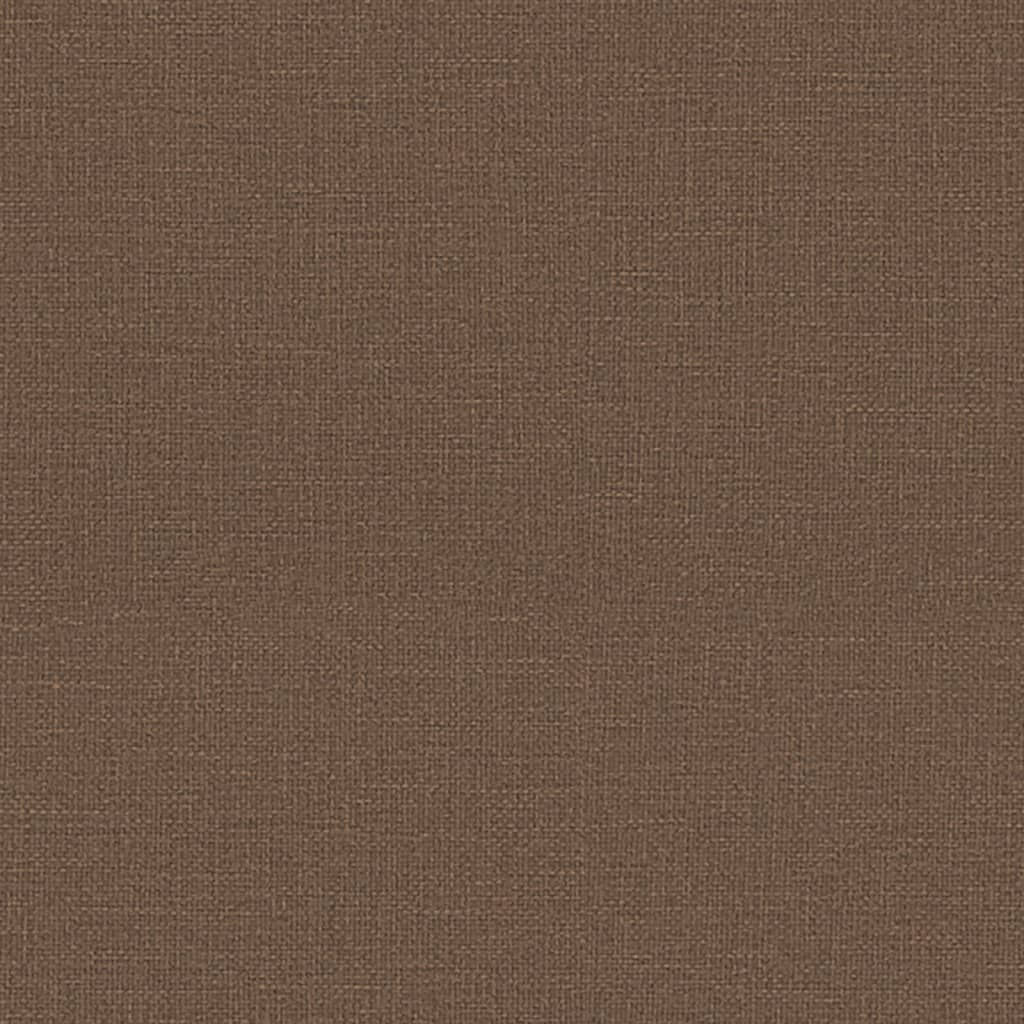 Fauteuil de bureau avec fonction inclinable, tissu marron