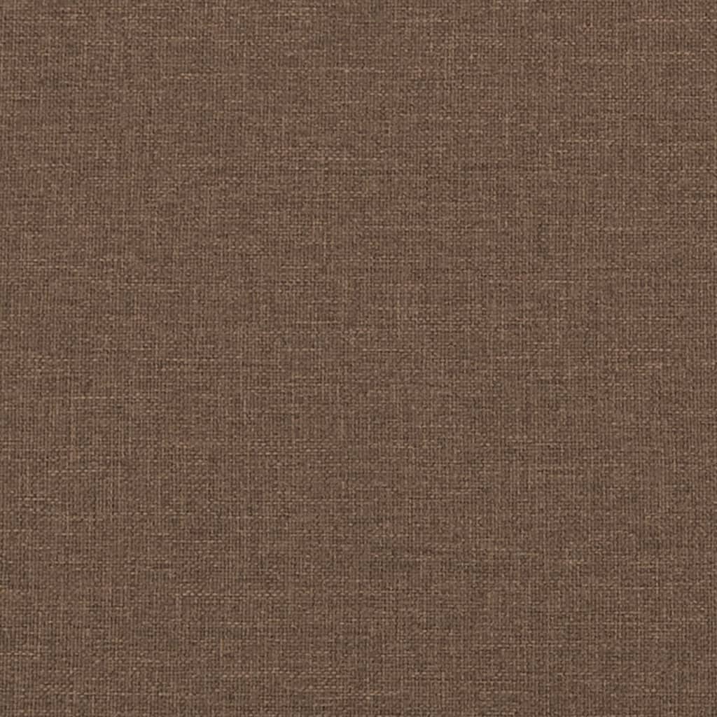 Office Chair with Massage Function Brown Fabric
