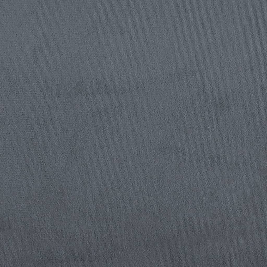 Office Chair with Massage Function Dark Grey Velvet