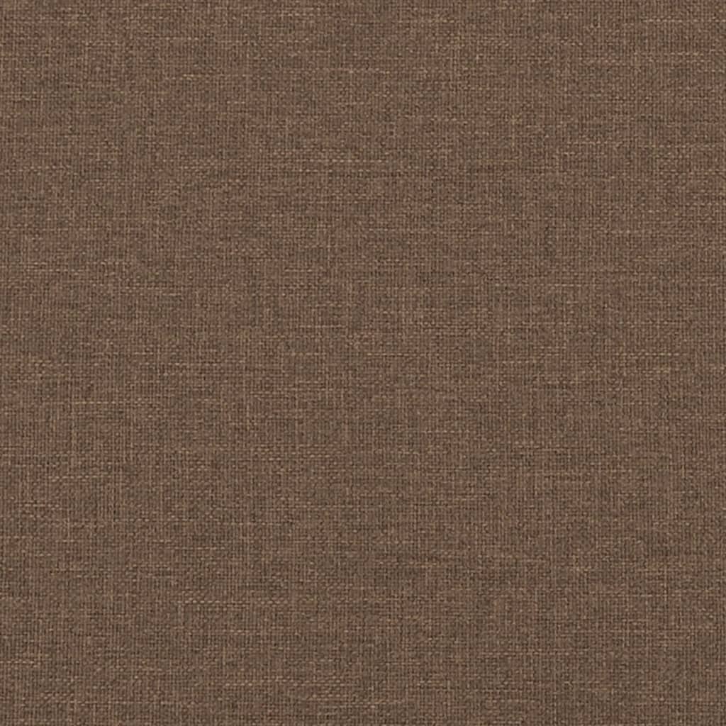 Office Chair with Massage Function Brown Fabric