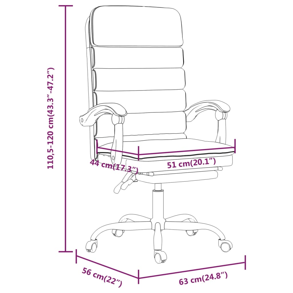 Office Chair with Massage Function Grey Faux Leather